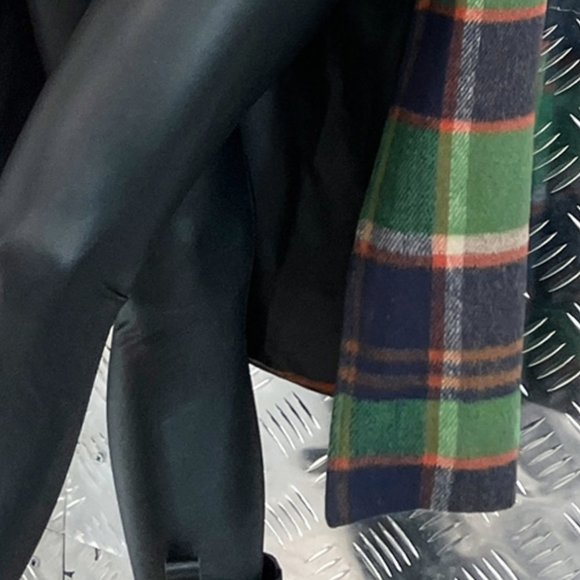 TRENDY GIRL Plaid Print Button Front Overcoat / Ja - Picture 7 of 9